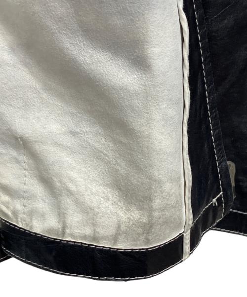 BOSS HUGO BOSS（ボス ヒューゴボス）BOSS HUGO BOSS (ボス ヒューゴボス) レザージャケット ブラック サイズ:048の古着・服飾アイテム