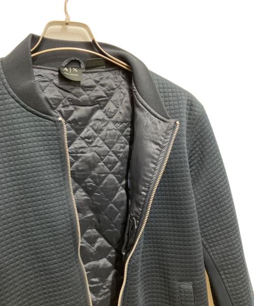 ARMANI EXCHANGE（アルマーニ エクスチェンジ）ARMANI EXCHANGE (アルマーニ エクスチェンジ) ダブルジップノーカラージャケット ネイビー サイズ:Sの古着・服飾アイテム