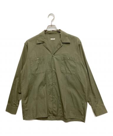 中古・古着通販】COMOLI (コモリ) OD オープンカラーシャツ グリーン