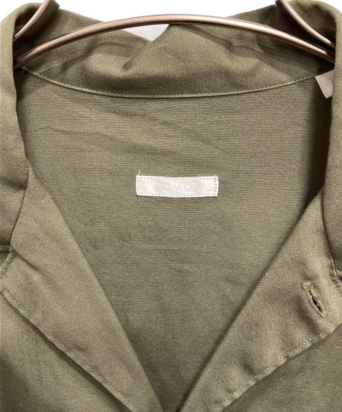 COMOLI（コモリ）COMOLI (コモリ) OD オープンカラーシャツ グリーン サイズ:1の古着・服飾アイテム