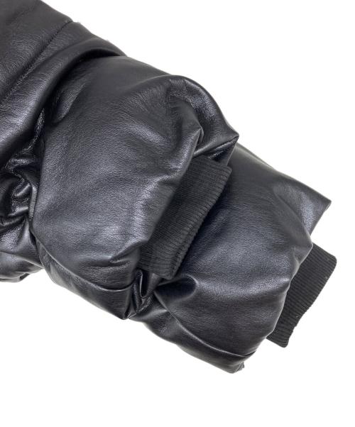Sea Room lynn（シールームリン）Sea Room lynn (シールームリン) ECO LEATHER THERMO PUFFジャケット ブラック サイズ:Sの古着・服飾アイテム