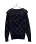 Vivienne Westwood man (ヴィヴィアン ウェストウッド マン) ダイヤ柄ニットパーカー ネイビー サイズ:44：12000円