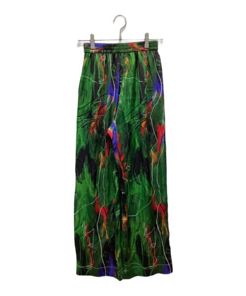 OMMO（オーエムエムオー）OMMO (オーエムエムオー) リラックスパンツ グリーン サイズ:36の古着・服飾アイテム