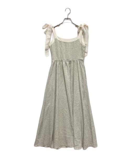 HER LIP TO（ハーリップトゥ）HER LIP TO (ハーリップトゥ) verona tweed long dress ホワイト サイズ:Sの古着・服飾アイテム
