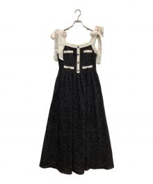 HER LIP TO（ハーリップトゥ）の古着「Verona Tweed Long Dress」｜ブラック