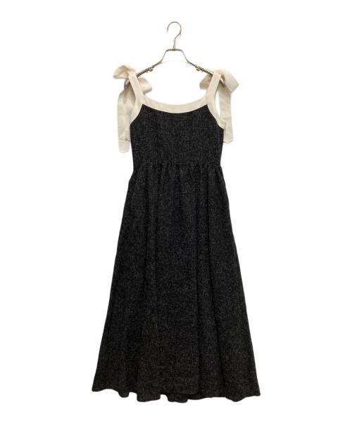 HER LIP TO（ハーリップトゥ）HER LIP TO (ハーリップトゥ) Verona Tweed Long Dress ブラック サイズ:Sの古着・服飾アイテム