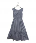 HER LIP TOハーリップトゥ）の古着「Riviera Double Bow Dress」｜ブルー