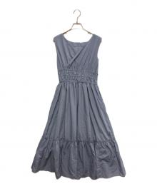 HER LIP TO（ハーリップトゥ）の古着「Riviera Double Bow Dress」｜ブルー