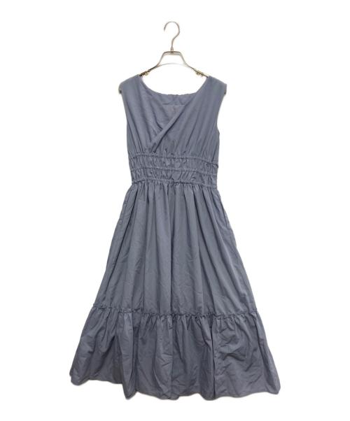 HER LIP TO（ハーリップトゥ）HER LIP TO (ハーリップトゥ) Riviera Double Bow Dress ブルー サイズ:Sの古着・服飾アイテム