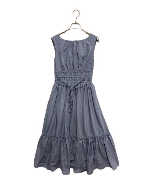 HER LIP TO（ハーリップトゥ）HER LIP TO (ハーリップトゥ) Riviera Double Bow Dress ブルー サイズ:Sの古着・服飾アイテム