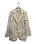 ISSEY MIYAKE（イッセイミヤケ）の古着「総柄テーラードジャケット」｜ベージュ