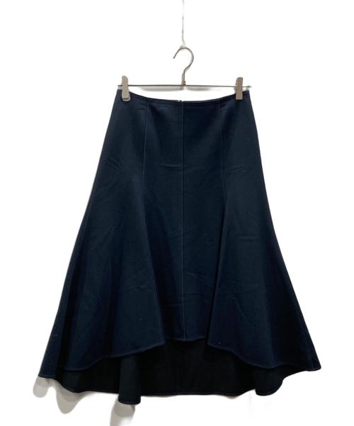 ADORE（アドーア）ADORE (アドーア) アシメフレアスカート ネイビー サイズ:38の古着・服飾アイテム