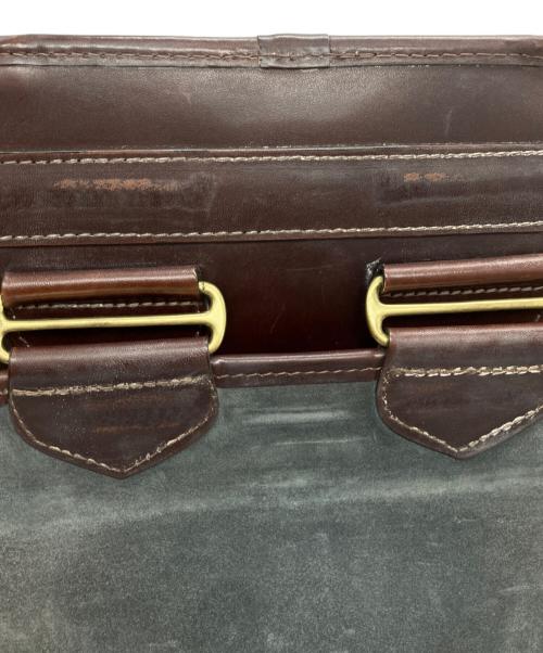 EVISU（エヴィス）EVISU (エヴィス) レザーショルダーバッグ ブラウンの古着・服飾アイテム
