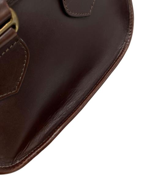 EVISU（エヴィス）EVISU (エヴィス) レザーショルダーバッグ ブラウンの古着・服飾アイテム