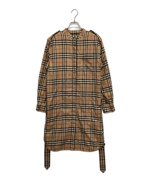 BURBERRY（バーバリー）BURBERRY (バーバリー) ノバチェックワンピース ベージュ サイズ:42の古着・服飾アイテム