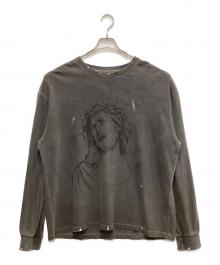 SOMEIT（サミット）の古着「ユーズド加工ロングスリーブカットソー」｜グレー