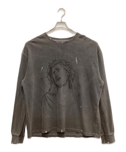 SOMEIT（サミット）SOMEIT (サミット) ユーズド加工ロングスリーブカットソー グレー サイズ:Sの古着・服飾アイテム