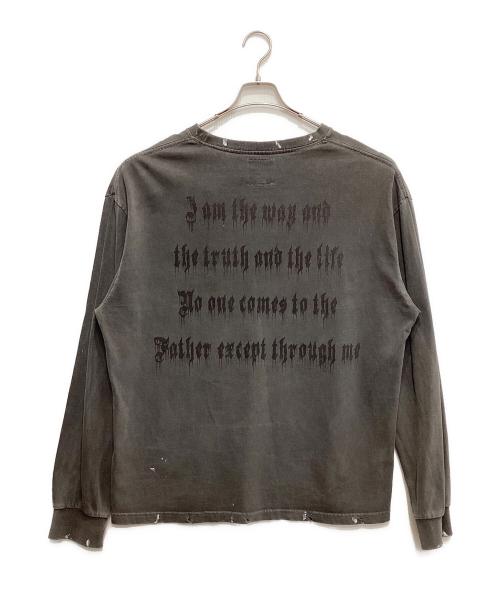 SOMEIT（サミット）SOMEIT (サミット) ユーズド加工ロングスリーブカットソー グレー サイズ:Sの古着・服飾アイテム