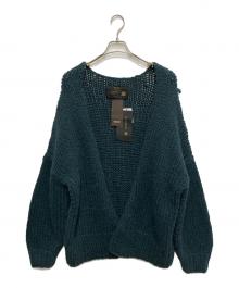ADAWAS（アダワス）の古着「ローゲージニットカーディガン」｜グリーン