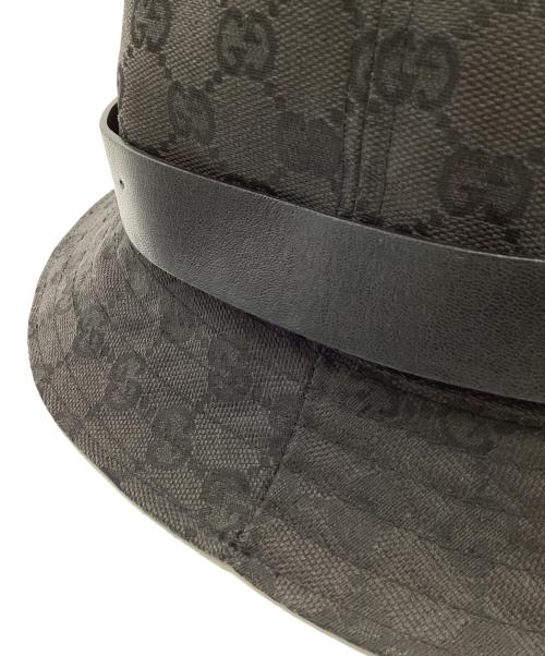 GUCCI（グッチ）GUCCI (グッチ) バケットハット ブラック サイズ:Lの古着・服飾アイテム