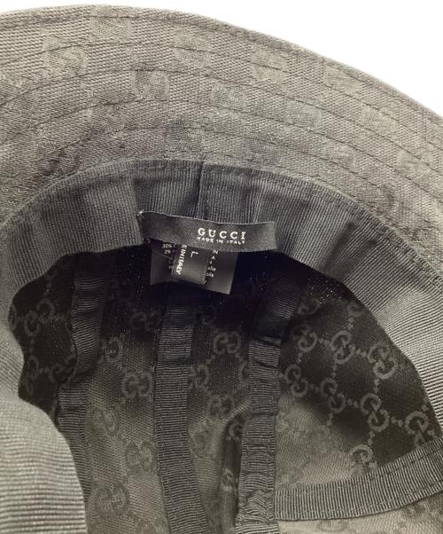 GUCCI（グッチ）GUCCI (グッチ) バケットハット ブラック サイズ:Lの古着・服飾アイテム