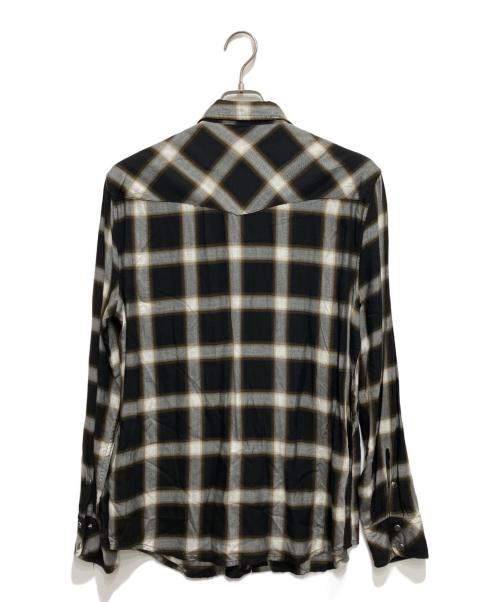 DIESEL（ディーゼル）DIESEL (ディーゼル) オンブレチェックシャツ ブラック サイズ:Mの古着・服飾アイテム