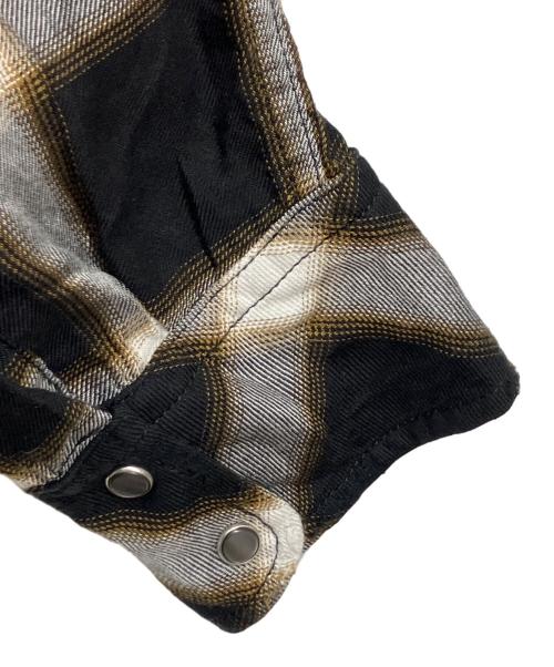 DIESEL（ディーゼル）DIESEL (ディーゼル) オンブレチェックシャツ ブラック サイズ:Mの古着・服飾アイテム