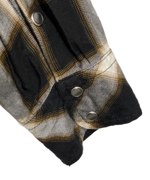 DIESEL（ディーゼル）DIESEL (ディーゼル) オンブレチェックシャツ ブラック サイズ:Mの古着・服飾アイテム