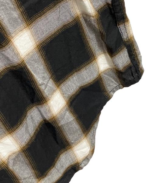 DIESEL（ディーゼル）DIESEL (ディーゼル) オンブレチェックシャツ ブラック サイズ:Mの古着・服飾アイテム