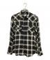 DIESEL（ディーゼル）の古着「オンブレチェックシャツ」｜ブラック