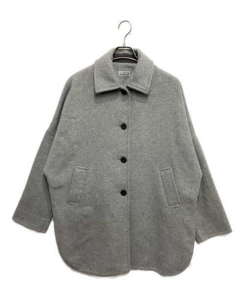 LA MARINE FRANCAISE（マリンフランセーズ）LA MARINE FRANCAISE (マリンフランセーズ) リバードルマンミドルコート グレー サイズ:FREEの古着・服飾アイテム