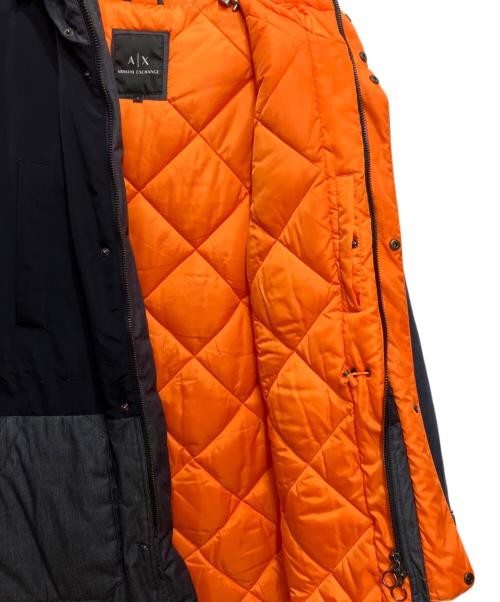 ARMANI EXCHANGE（アルマーニ エクスチェンジ）ARMANI EXCHANGE (アルマーニ エクスチェンジ) フーデッドコート ネイビー サイズ:Sの古着・服飾アイテム
