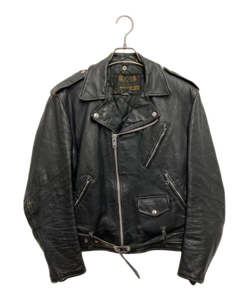 Schott（ショット）Schott (ショット) 50Sヴィンテージワンスターダブルライダース ジャケット ブラック サイズ:40の古着・服飾アイテム