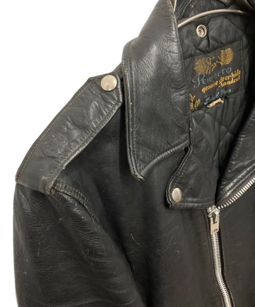Schott（ショット）Schott (ショット) 50Sヴィンテージワンスターダブルライダース ジャケット ブラック サイズ:40の古着・服飾アイテム
