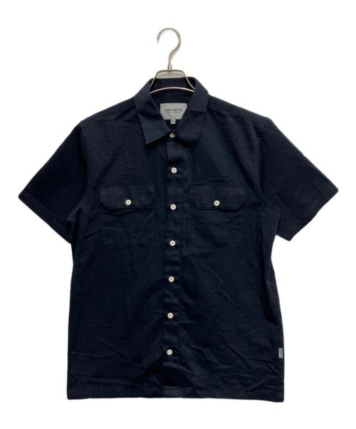 Carhartt WIP（カーハート ワーク イン プログレス）Carhartt WIP (カーハート ワーク イン プログレス) S/S MASTER SHIRT ネイビー サイズ:Mの古着・服飾アイテム