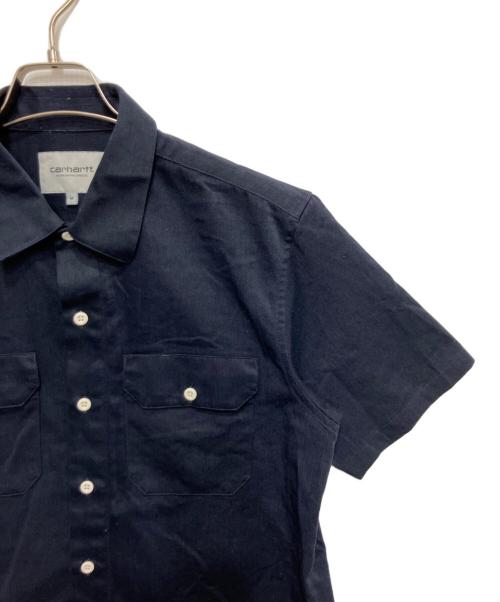 Carhartt WIP（カーハート ワーク イン プログレス）Carhartt WIP (カーハート ワーク イン プログレス) S/S MASTER SHIRT ネイビー サイズ:Mの古着・服飾アイテム