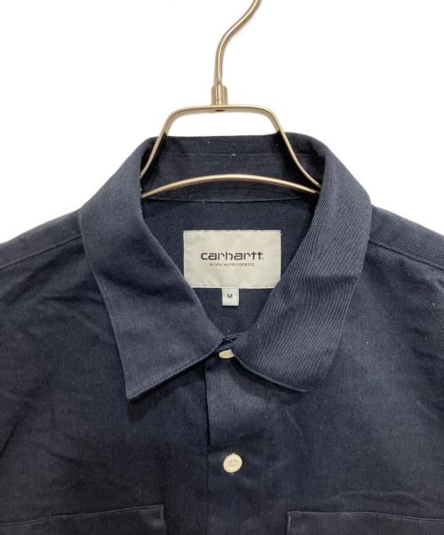 Carhartt WIP（カーハート ワーク イン プログレス）Carhartt WIP (カーハート ワーク イン プログレス) S/S MASTER SHIRT ネイビー サイズ:Mの古着・服飾アイテム