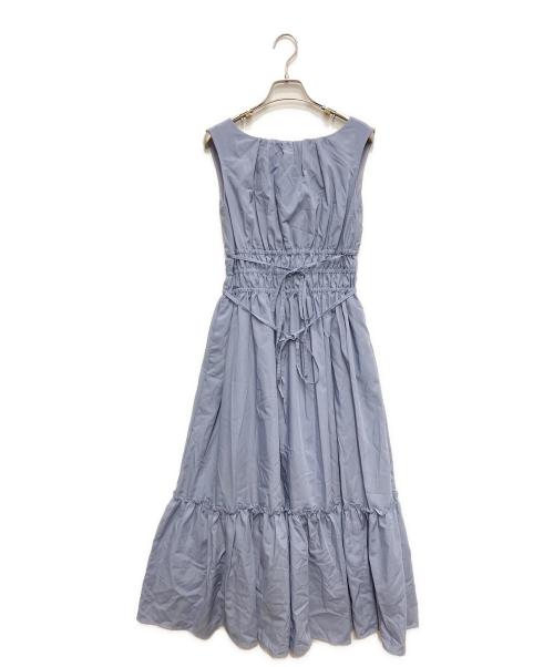 HER LIP TO（ハーリップトゥ）HER LIP TO (ハーリップトゥ) Riviera Double Bow Dress ブルー サイズ:Sの古着・服飾アイテム