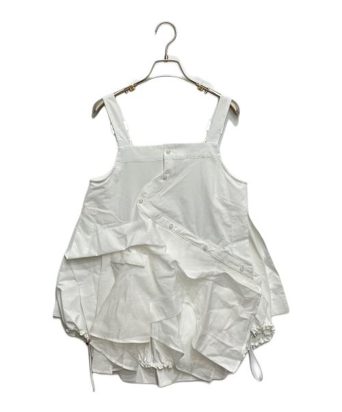 UN3D.（アンスリード）UN3D. (アンスリード) PATTERN MIX SHIRT CAMISOLE ホワイト サイズ:36の古着・服飾アイテム