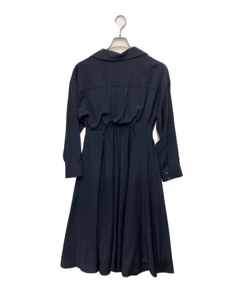 La TOTALITE（ラ ト―タリテ）La TOTALITE (ラ ト―タリテ) カシュクールシャツワンピース ネイビー サイズ:FREEの古着・服飾アイテム