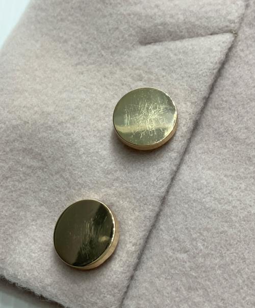 Apuweiser-riche（アプワイザーリッシェ）Apuweiser-riche (アプワイザーリッシェ) ベルト付ロングチェスターコート ピンク サイズ:2の古着・服飾アイテム