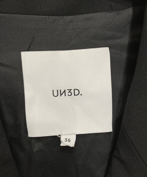 UN3D.（アンスリード）UN3D. (アンスリード) W TRIANGLE TUCK JK ブラック サイズ:36の古着・服飾アイテム