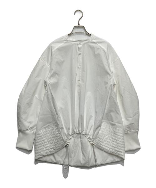 UN3D.（アンスリード）UN3D. (アンスリード) PADDING HEM DESIGN SH/パディングヘムデザインシャツ ホワイト サイズ:36の古着・服飾アイテム