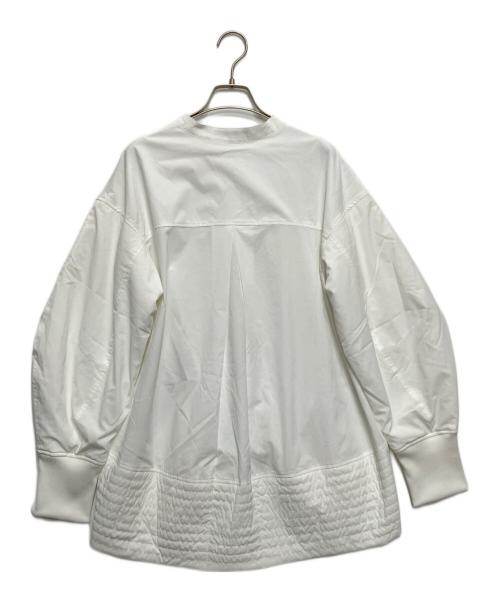 UN3D.（アンスリード）UN3D. (アンスリード) PADDING HEM DESIGN SH/パディングヘムデザインシャツ ホワイト サイズ:36の古着・服飾アイテム