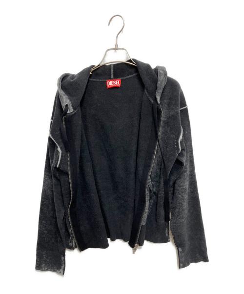 DIESEL（ディーゼル）DIESEL (ディーゼル) m-hermineウールWジップパーカー グレー サイズ:XSの古着・服飾アイテム