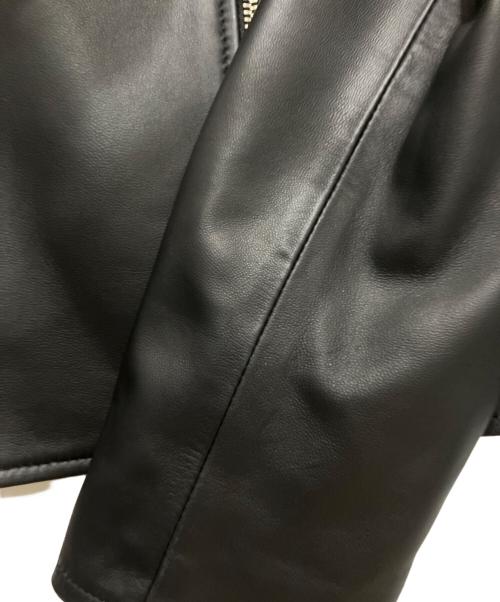 23区（ニジュウサンク）23区 (ニジュウサンク) ラムレザージャケット ブラック サイズ:38の古着・服飾アイテム