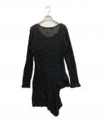 YOHJI YAMAMOTOヨウジヤマモト）の古着「ELLIPSE JQ SIDE HOLE L SLV PO」｜ブラック