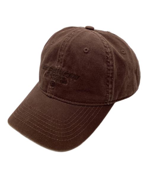 A BATHING APE（アベイシングエイプ）A BATHING APE (ア ベイシング エイプ) Moonface embroidered twill cap ブラウンの古着・服飾アイテム
