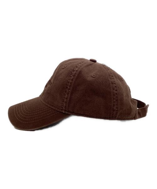 A BATHING APE（アベイシングエイプ）A BATHING APE (ア ベイシング エイプ) Moonface embroidered twill cap ブラウンの古着・服飾アイテム