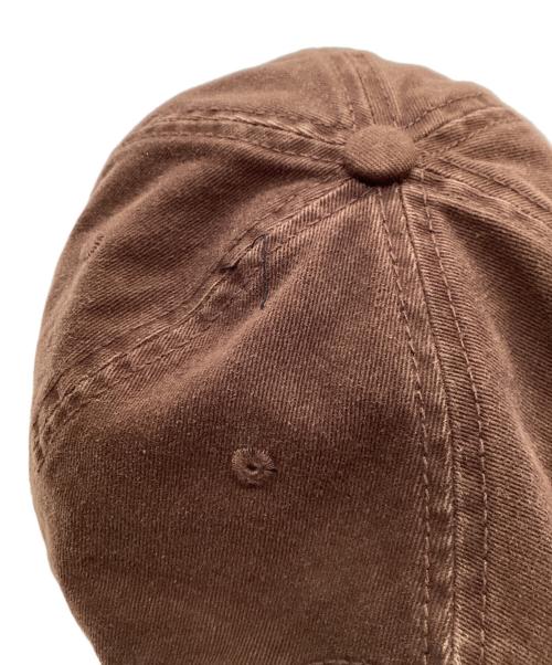 A BATHING APE（アベイシングエイプ）A BATHING APE (ア ベイシング エイプ) Moonface embroidered twill cap ブラウンの古着・服飾アイテム
